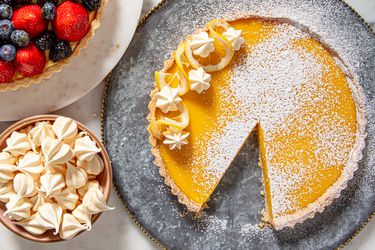Overhead view of Lemon Tart 
